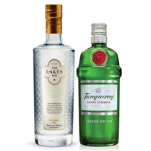 Lakes Gin And Tanqueray Gin (2x70cl) - Top-Rated